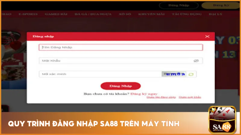 Đăng Nhập Sa88 2 Hướng dẫn đăng nhập Sa88 trên máy tính được tạo ra rất đơn giản cho người chơi